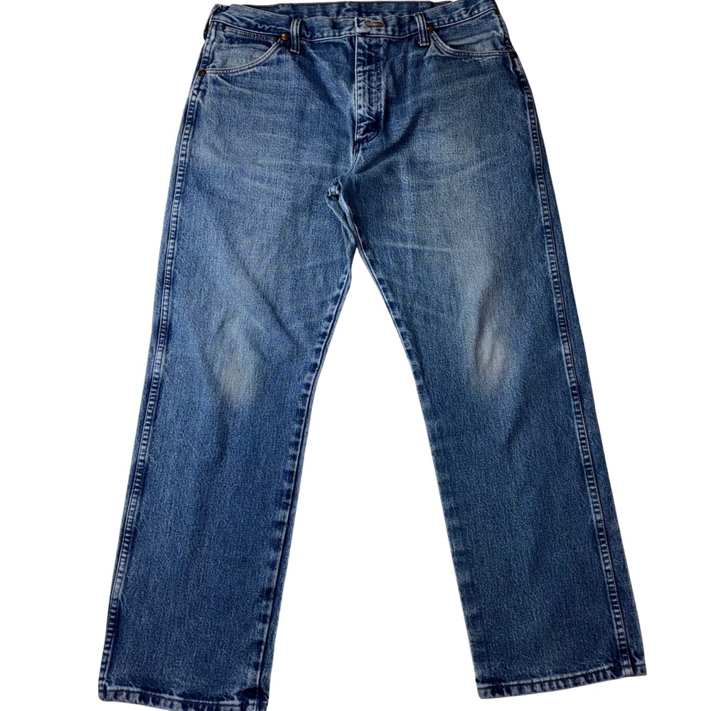 Wrangler Men's‎ Jeans 36x30 Vintage Blue Denim Regular Fit Vintage Style Casual